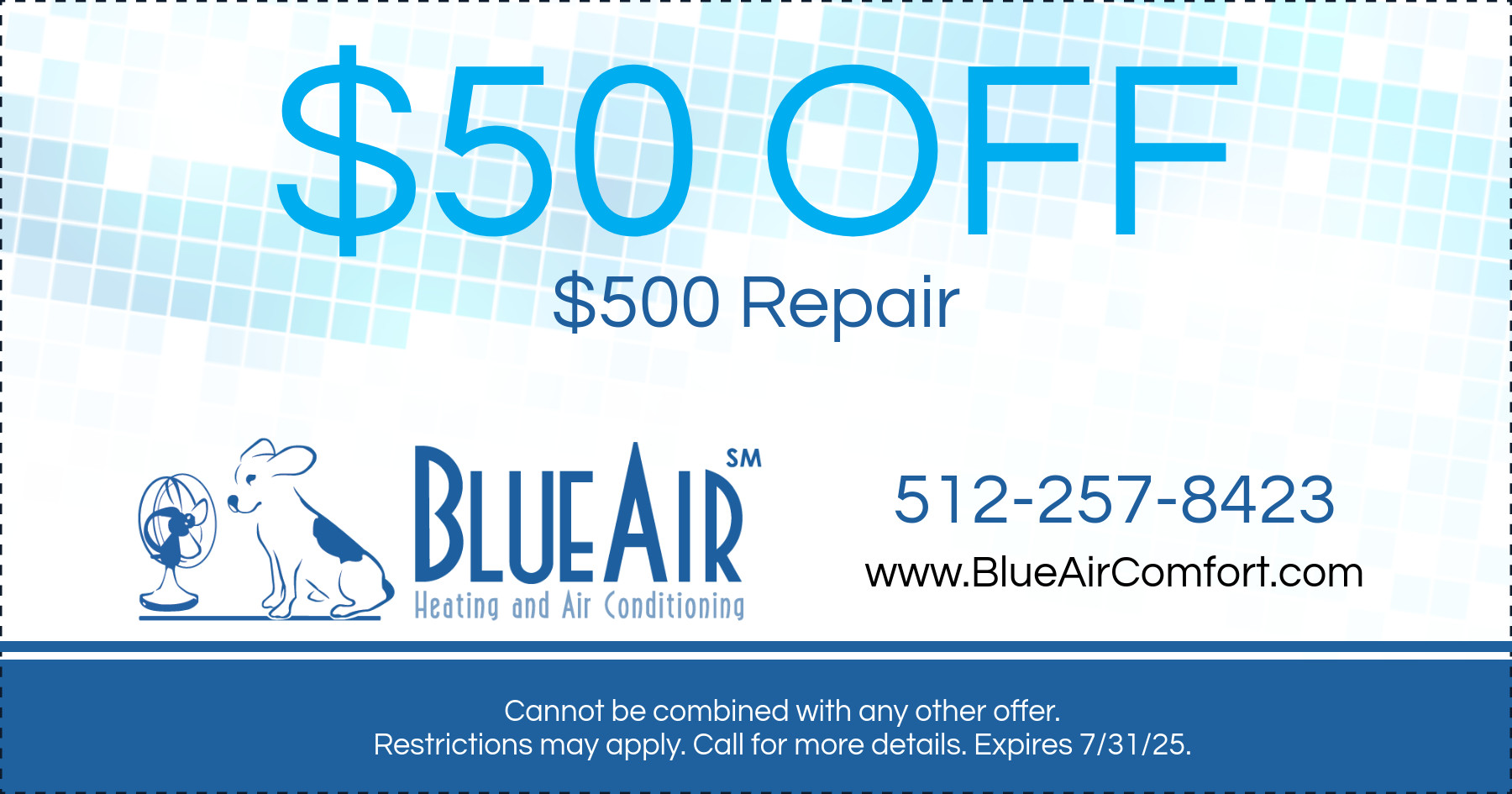 $50 OFF $500 Repair.