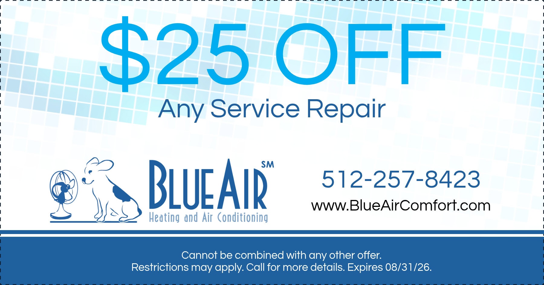 $25 OFF Any Service Repair. 08/31/26.